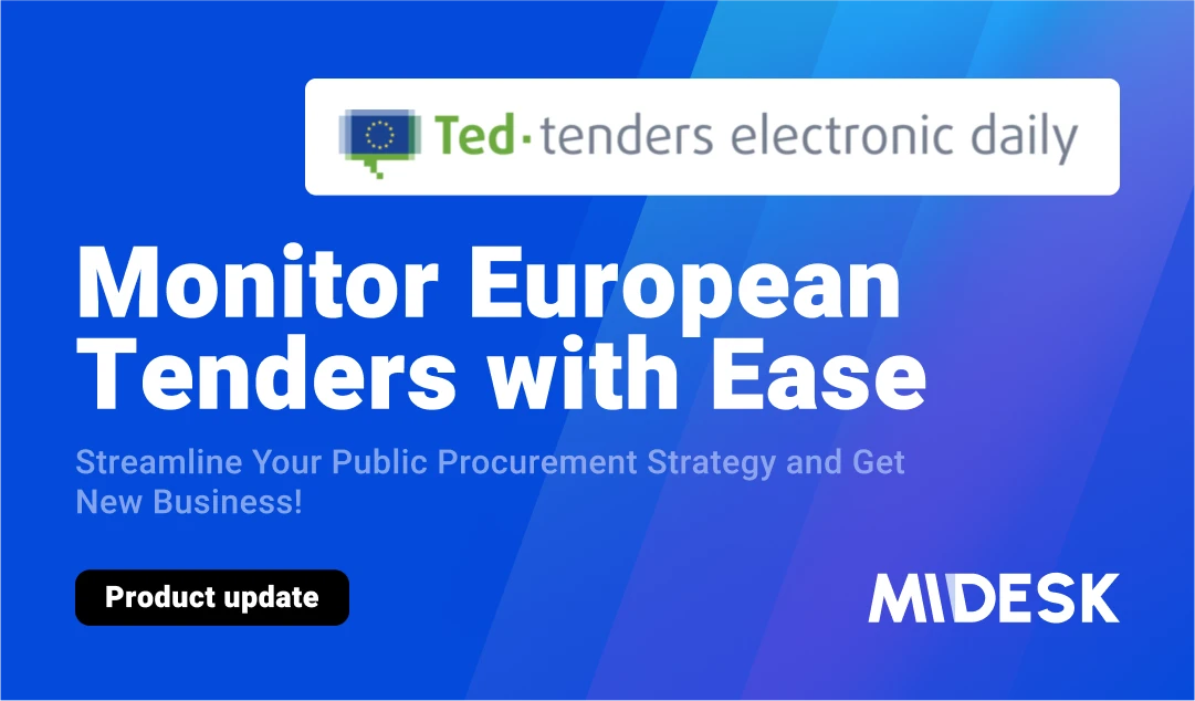 Tender Monitoring with Midesk's New TED Online Integration