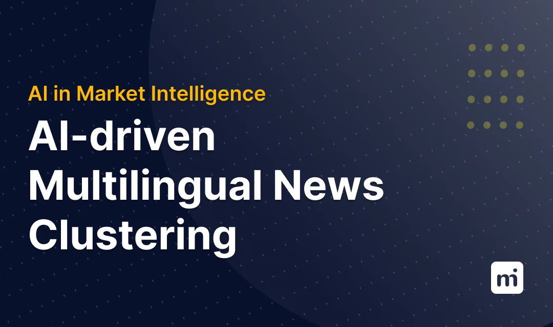We've just launched a new AI model: A Multilingual News Clustering